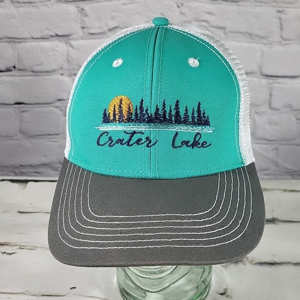 Crater‎ Lake Teal Snapback Hat Adjustable Ball Cap